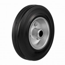 Колесо под ось 15мм Стелла-техник 4000-125 диаметр 125мм, грузоподъемность 100кг, резина, металл