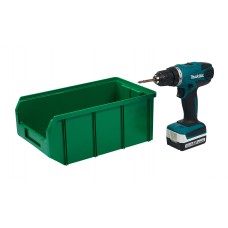 Пластиковый ящик Стелла-техник V-3-зеленый 342х207x143мм, 9,4 литра