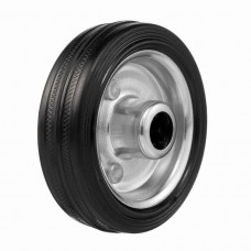 Колесо под ось 12мм Стелла-техник 4000-75 диаметр 75мм, грузоподъемность 50кг, резина, металл